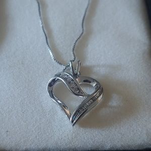 Diamond heart necklace